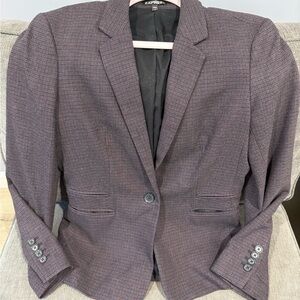 Express Women's Textured Plum Blazer